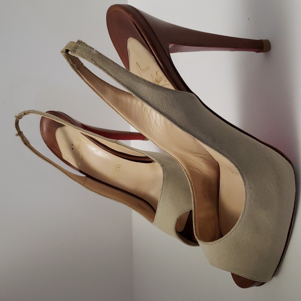 Christian Louboutin Sling Backs Heels